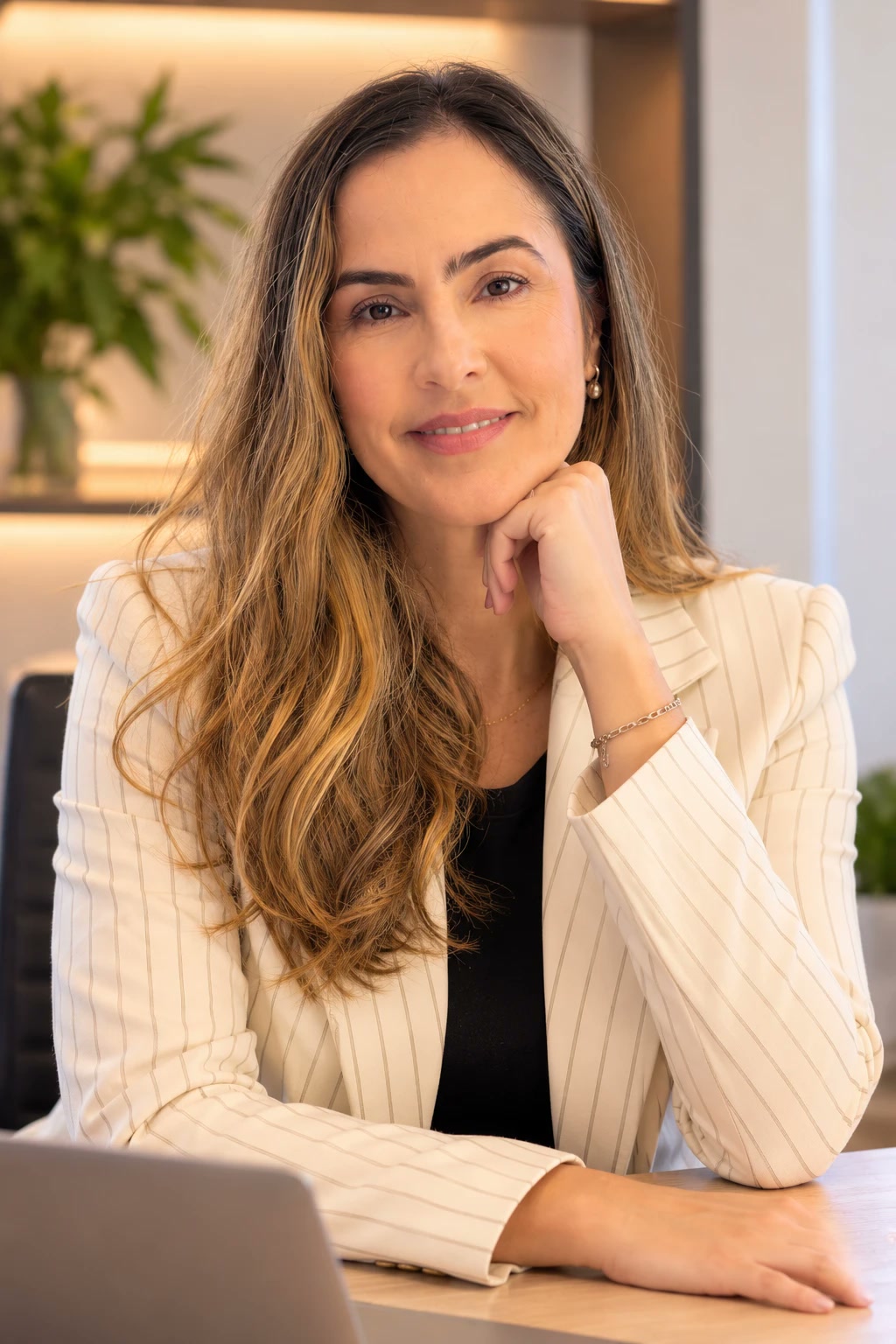 Karlla Keny no escritório